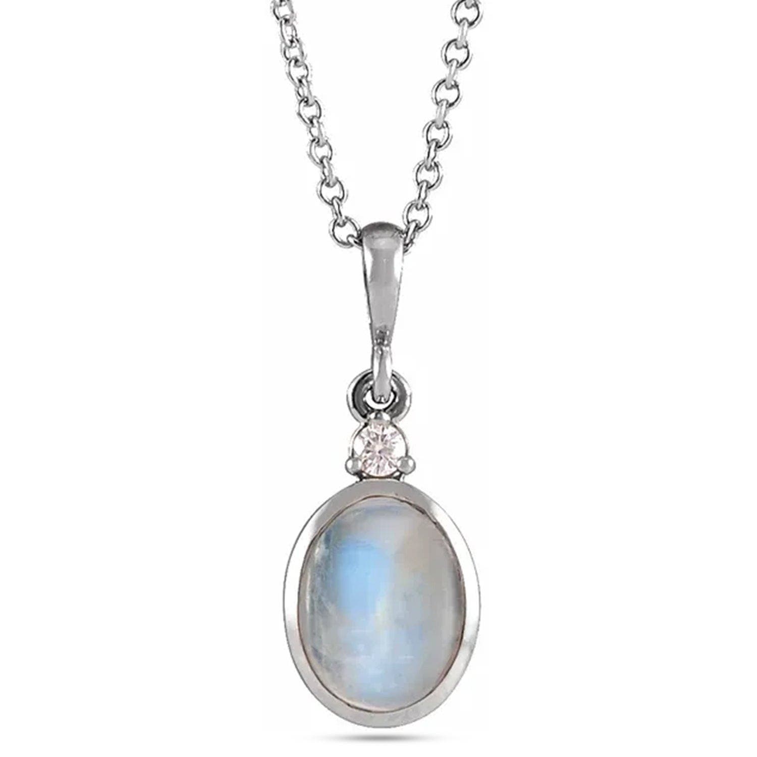 Moonstone, White Gold