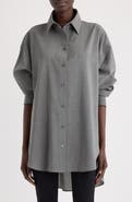 Jacquemus La Chemise d'Homme Oversize Stretch Virgin Wool Button-Up Shirt