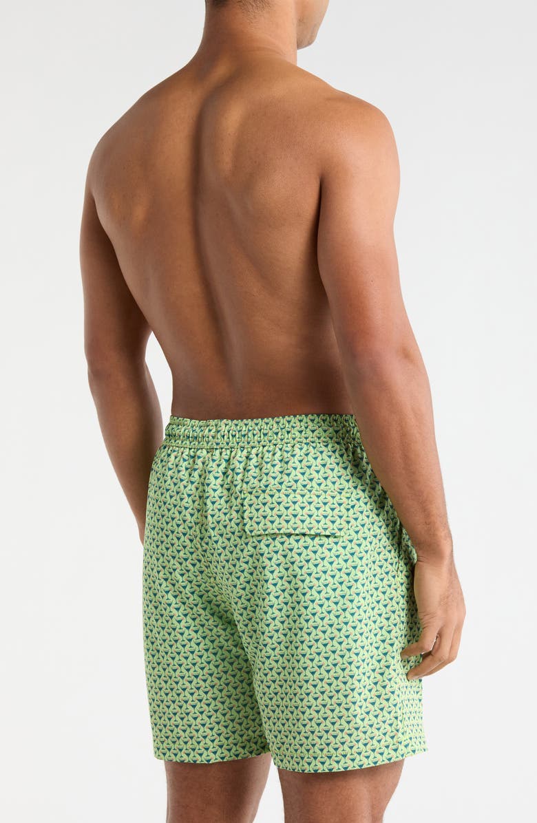 Tommy Bahama Naples Teeny Martini Print Swim Trunks, Alternate, color, Tequila