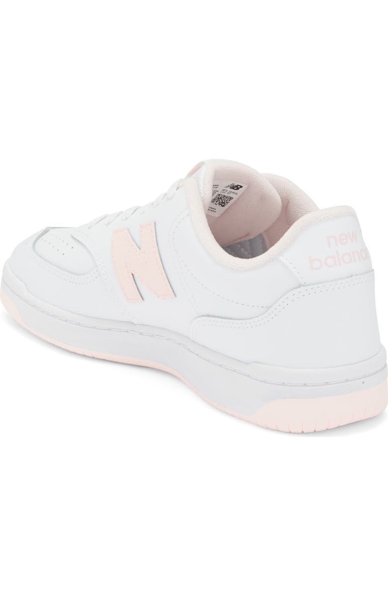 New Balance 080 Sneaker, Alternate, color, White/ Shell Pink