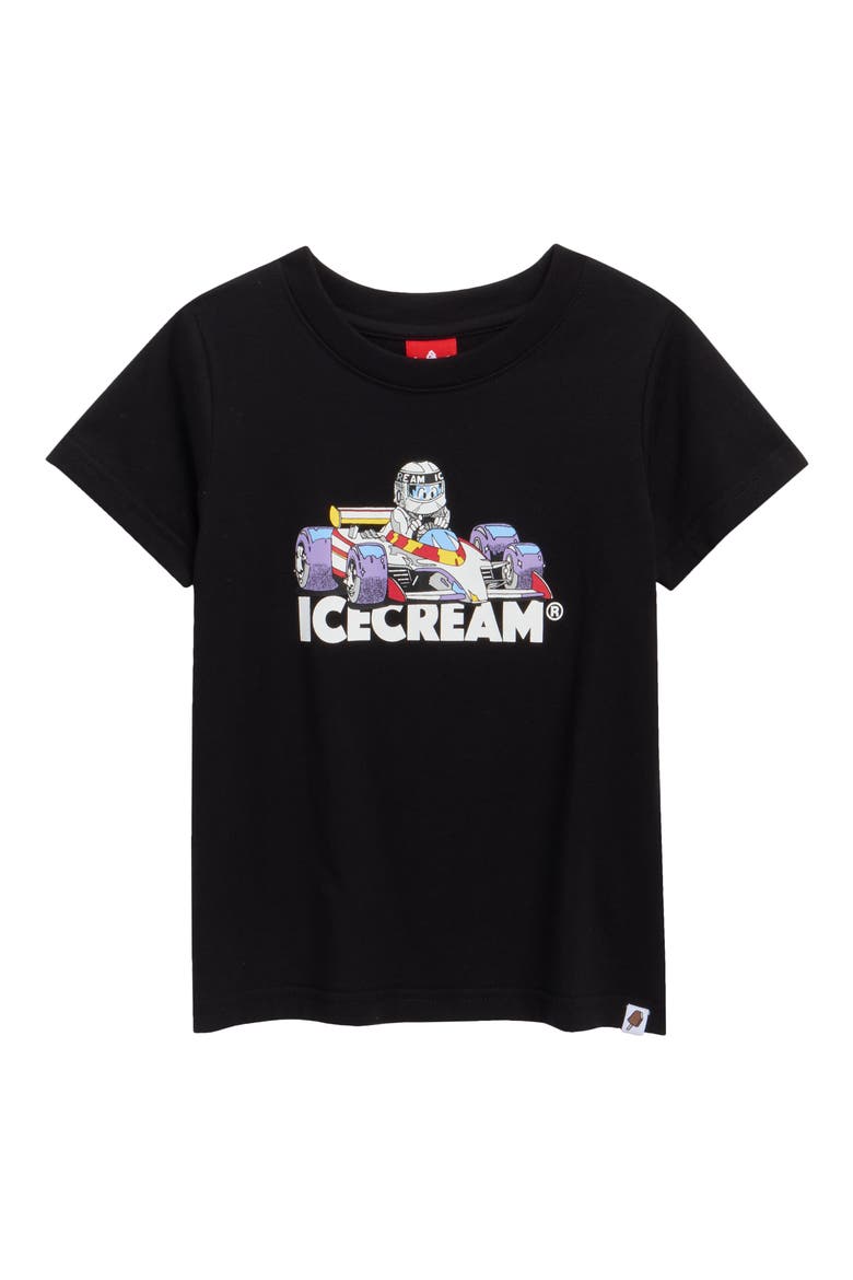 Kids' Kart Cotton Graphic T-Shirt, Main, color, BLACK