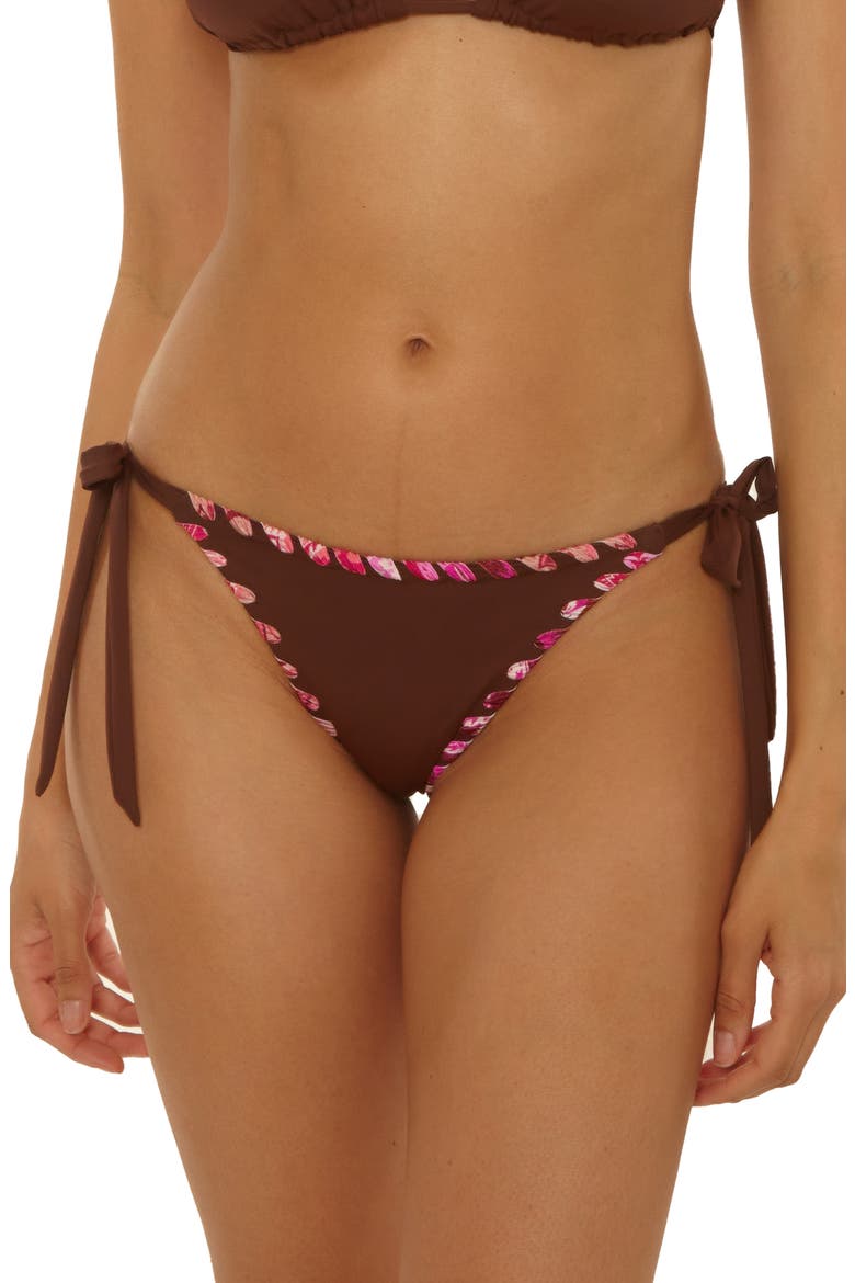 On the Edge Side Tie Bikini Bottoms, Main, color, MOCHA