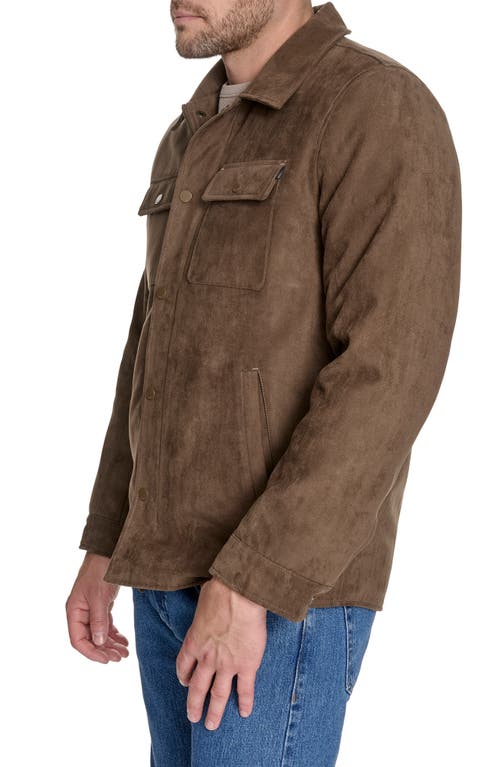 Dockers Mens Midweight Shirt Jacket In Brown