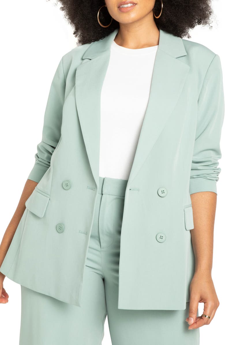 ELOQUII Double Breasted Blazer, Main, color,