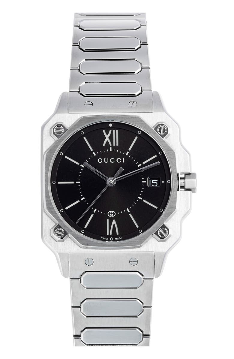 Gucci G-Flat Bracelet Watch, 30mm, Main, color, 