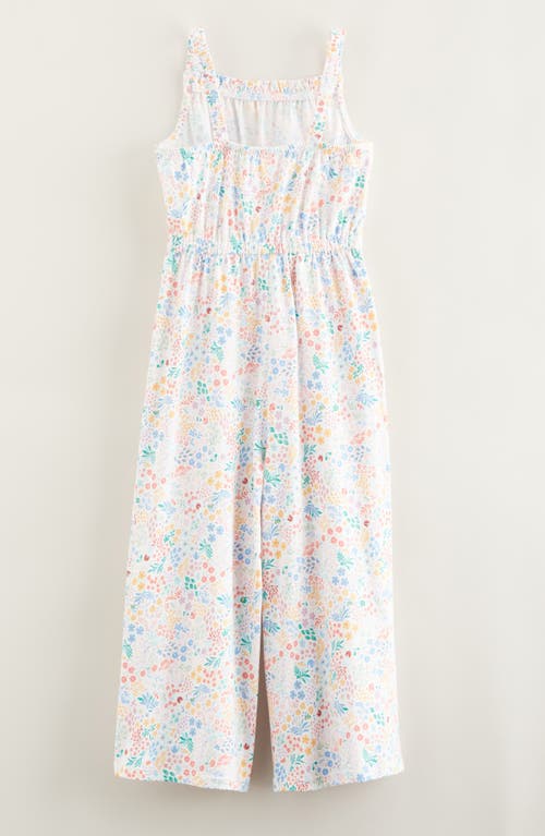 Tucker + Tate Kids' Floral Wide Leg Jumpsuit In White- Multi Garden Friends