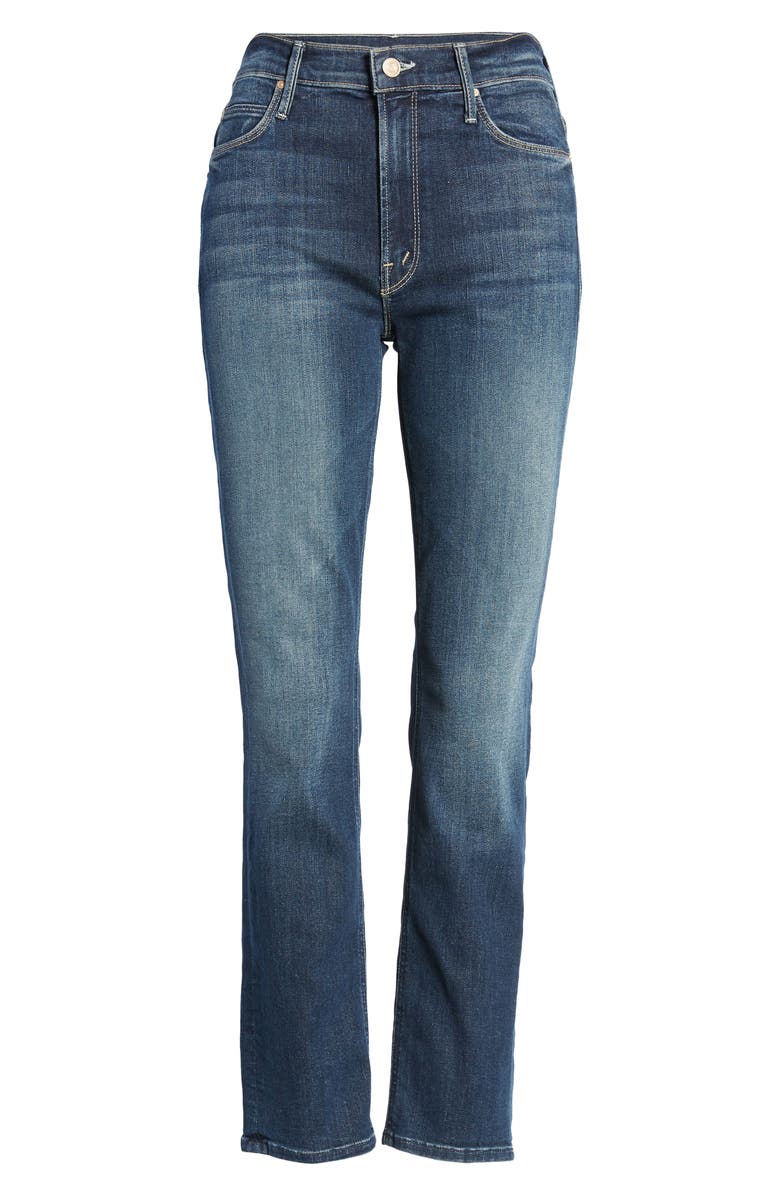 MOTHER The Dazzler High Waist Ankle Straight Leg Jeans, Alternate, color,