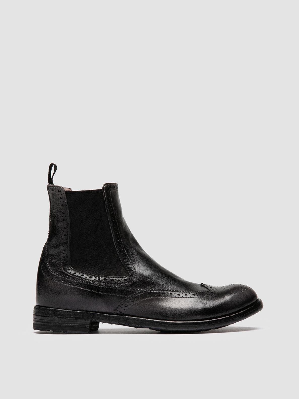 Officine Creative Lexikon 151 Leather Chelsea Boots, Main, color, Black