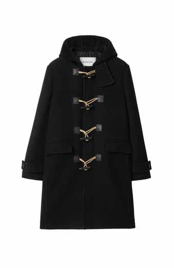Burberry wool coat with hood on sale