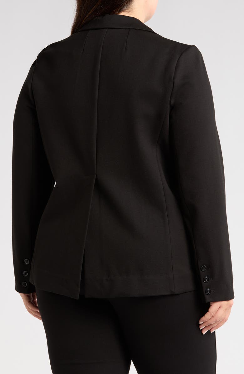 Universal Standard Beas Ponte Blazer, Alternate, color, Black