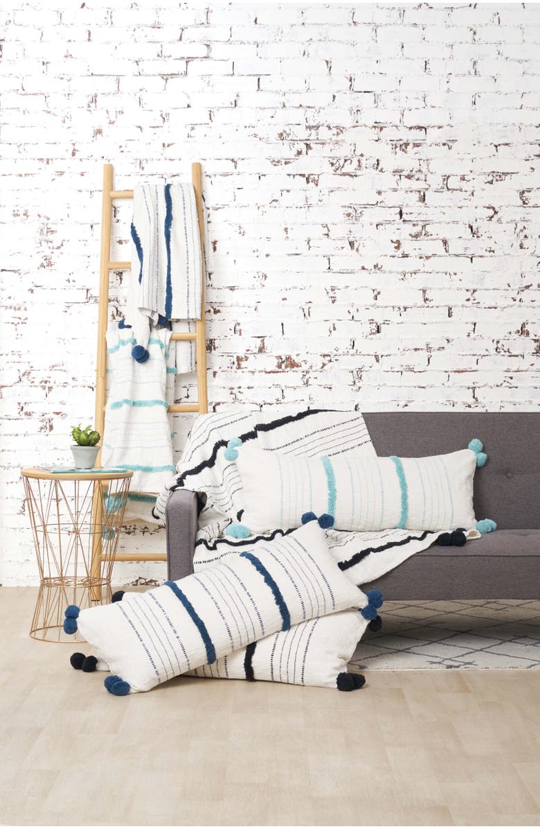 carol & frank Lee Throw Pillows Collection, Alternate, color, Blue