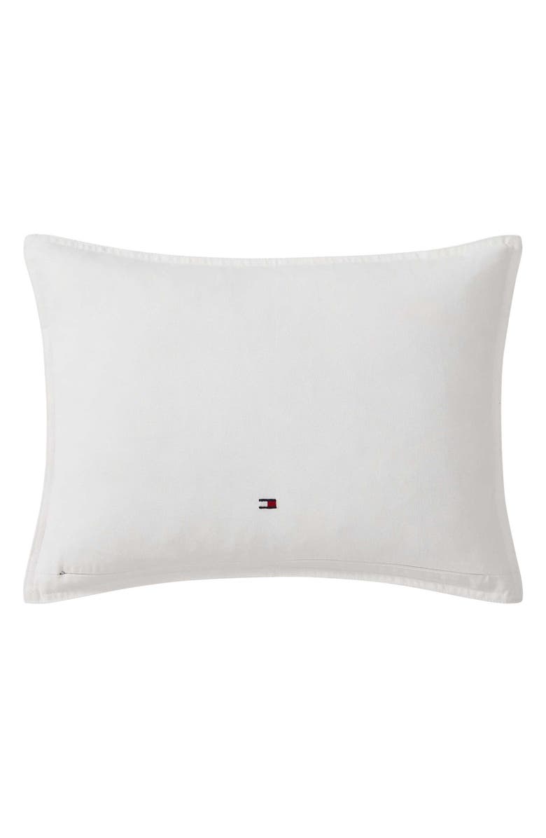 Tommy Hilfiger Flag Graphic Accent Pillow, Alternate, color, White/ Blue/ Red