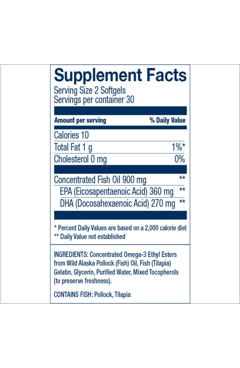 Wiley's Finest Easy Swallow Omega-3 Fish Oil 60 Mini Softgels, Alternate, color, NO COLOR