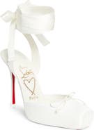 Christian Louboutin Cassia Lace-Up Slingback Pump