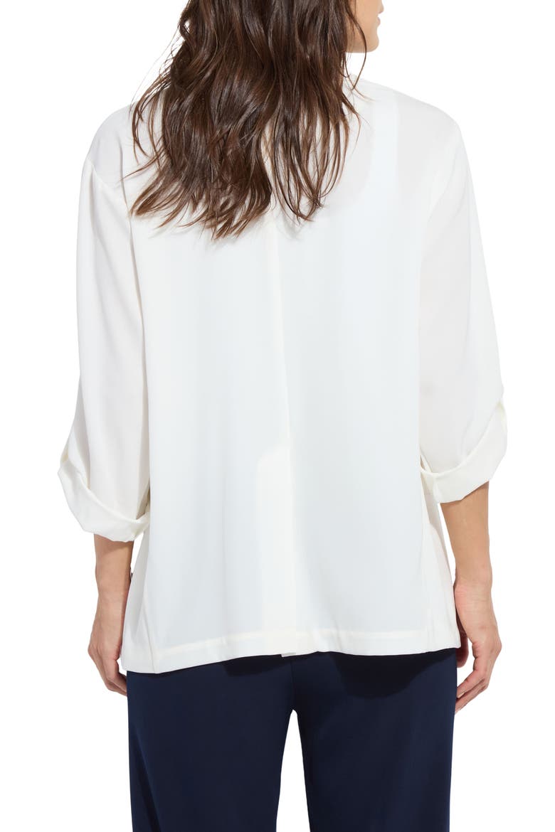 Genevieve Relaxed Blazer, Alternate, color, OFF WHITE