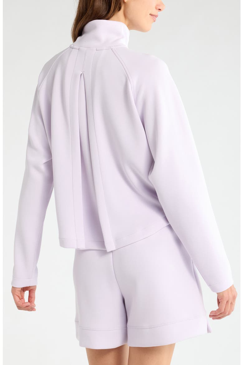 Soft Luxe Half Zip Sweatshirt, Alternate, color, PURPLE HUSH