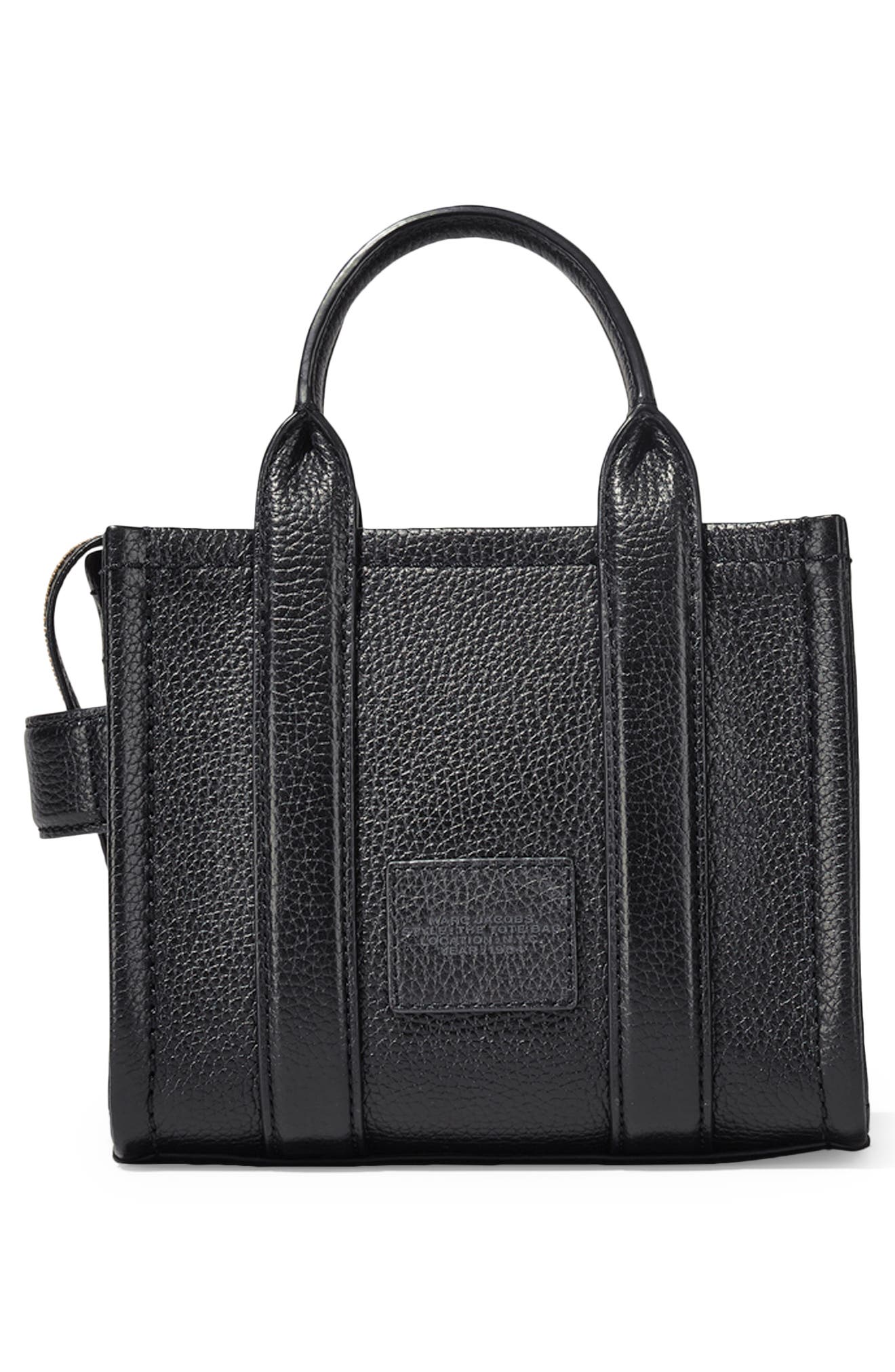 Marc Jacobs The Leather Crossbody Tote Bag, Alternate, color, Black