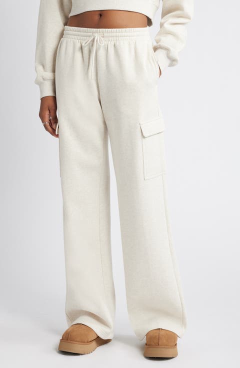 Baggy Wide Leg Cargo Sweatpants
