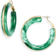 Nordstrom Resin Hoop Earrings