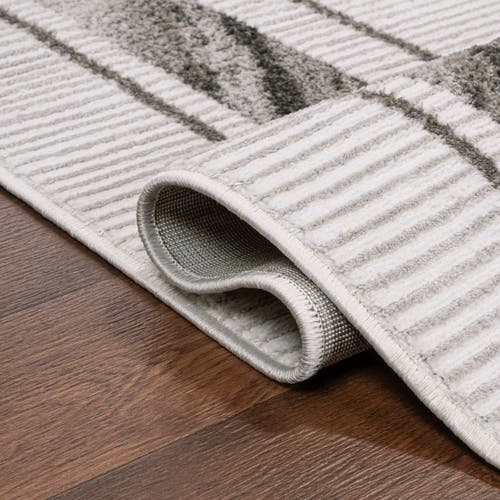JONATHAN Y JONATHAN Y ATHENS CLASSIC BORDER MARBLE PATTERN HIGH-LOW AREA RUG 