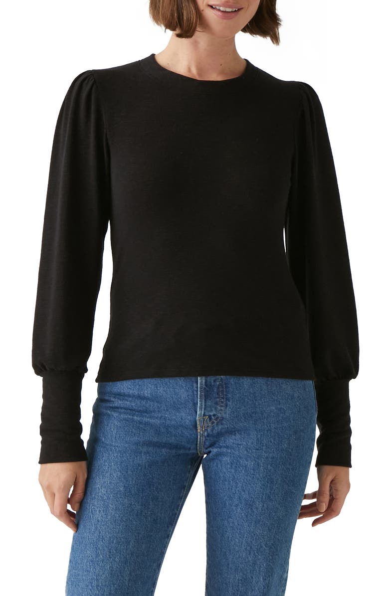 Michael Stars Fonda Puff Sleeve Knit Top, Main, color,