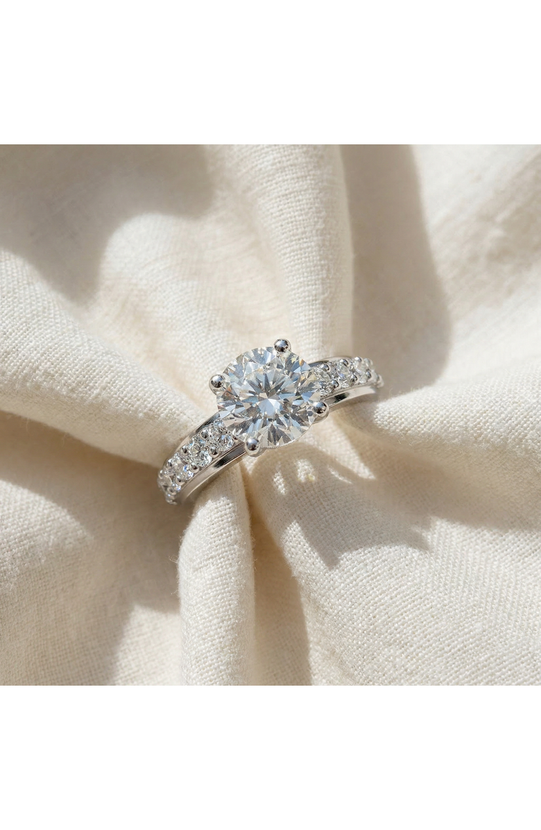 Bliss Diamond 2ct Round Diamond Solitaire Engagement Ring 14k Gold Lab Grown, Alternate, color, 14K White Gold