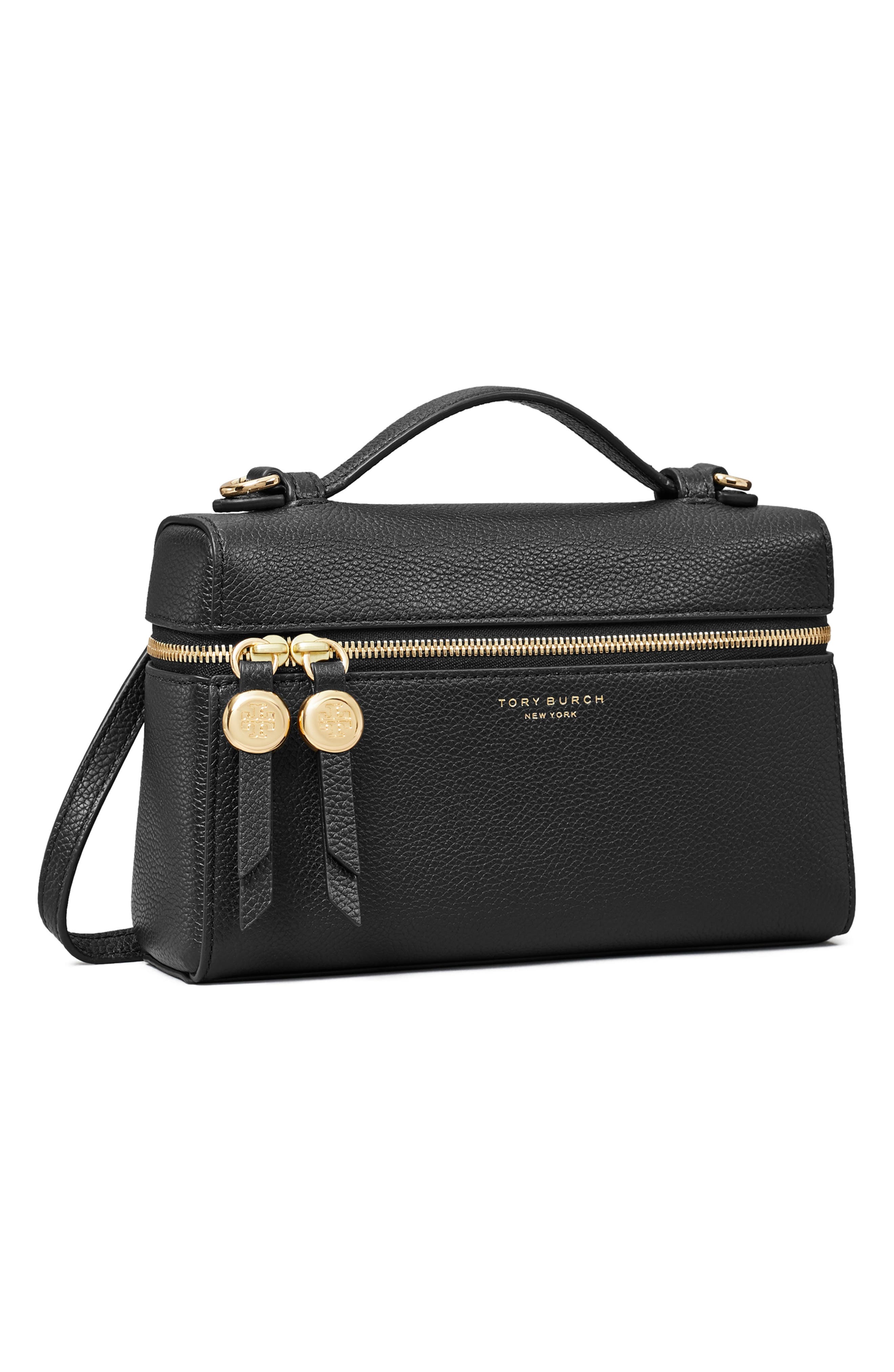 Tory Burch Romy Slim Top Handle Bag, Alternate, color, Black