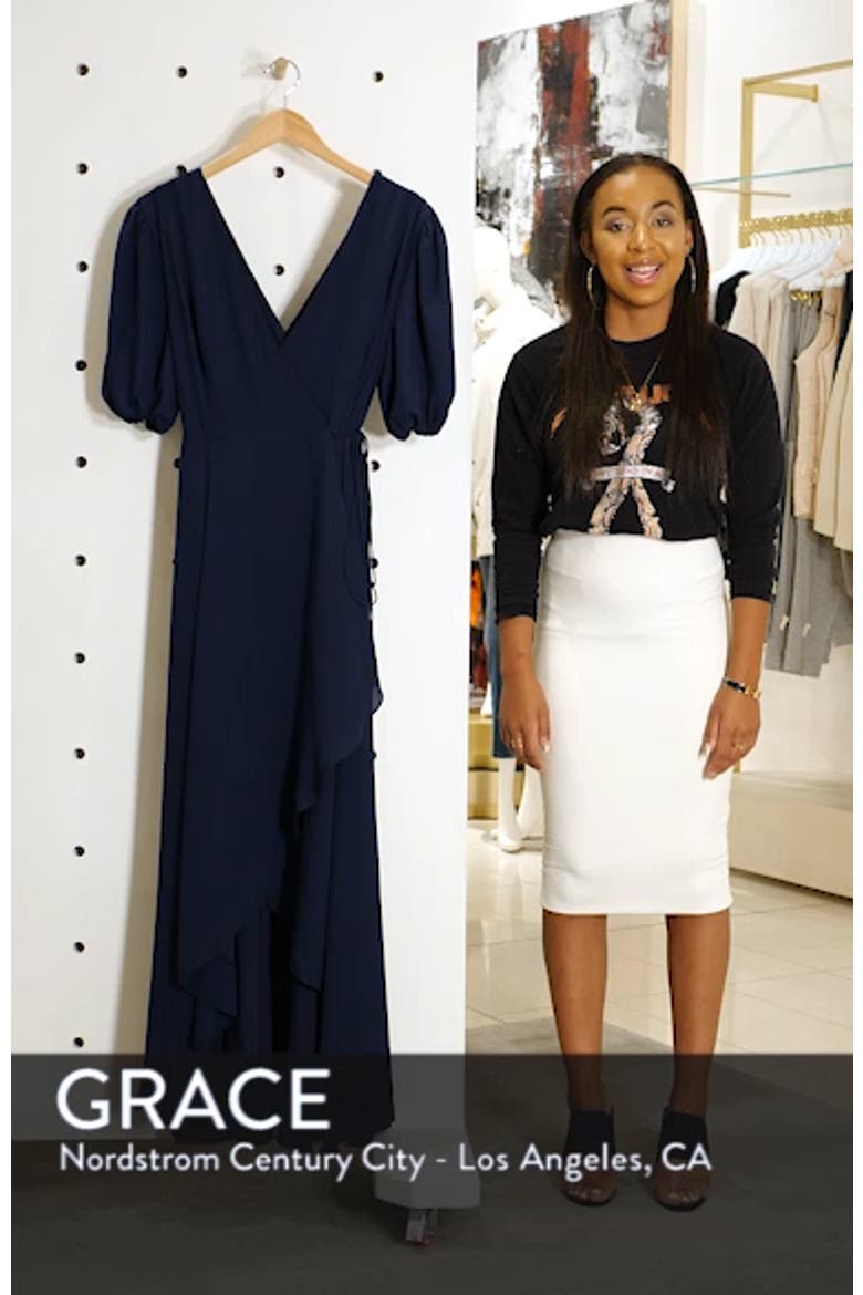 V-Neck Georgette Wrap Gown video