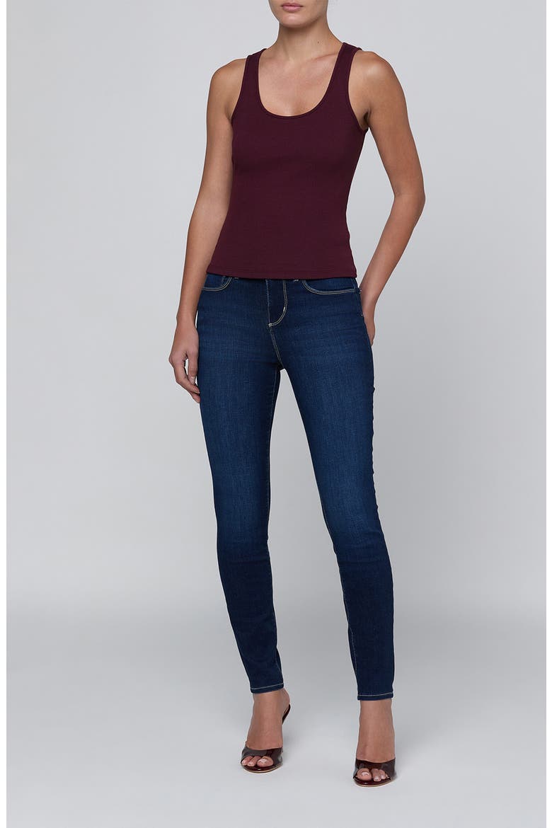 Adira Scoop Neck Rib Tank, Alternate, color, DEEP SANGRIA