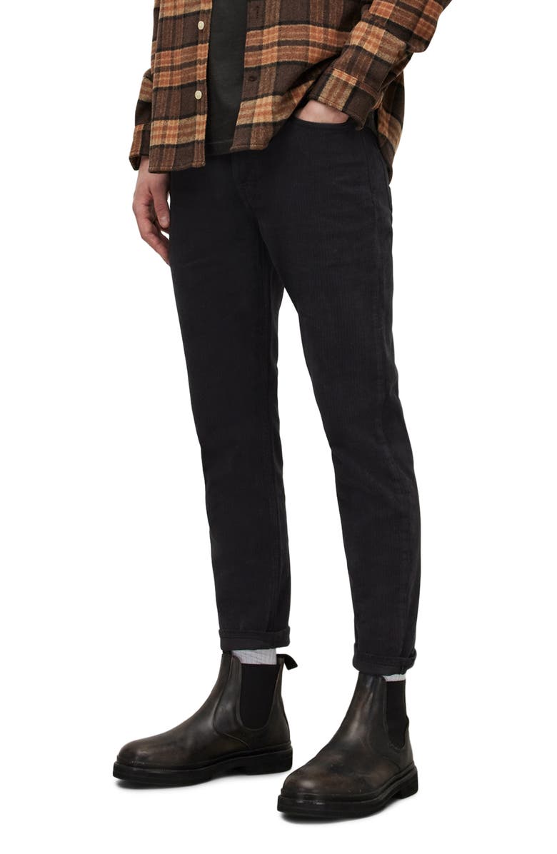 AllSaints Jack Crop Tapered Corduroy Jeans, Alternate, color, 