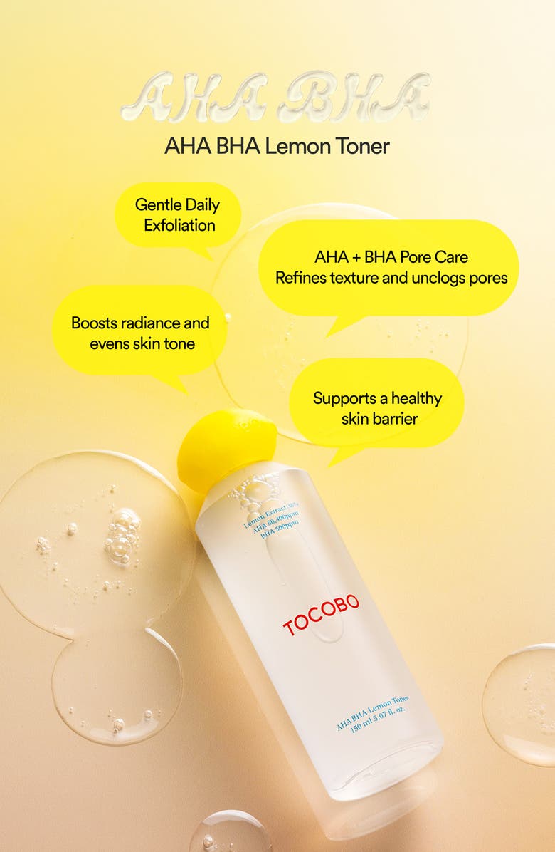 Tocobo AHA BHA Lemon Toner, Alternate, color,