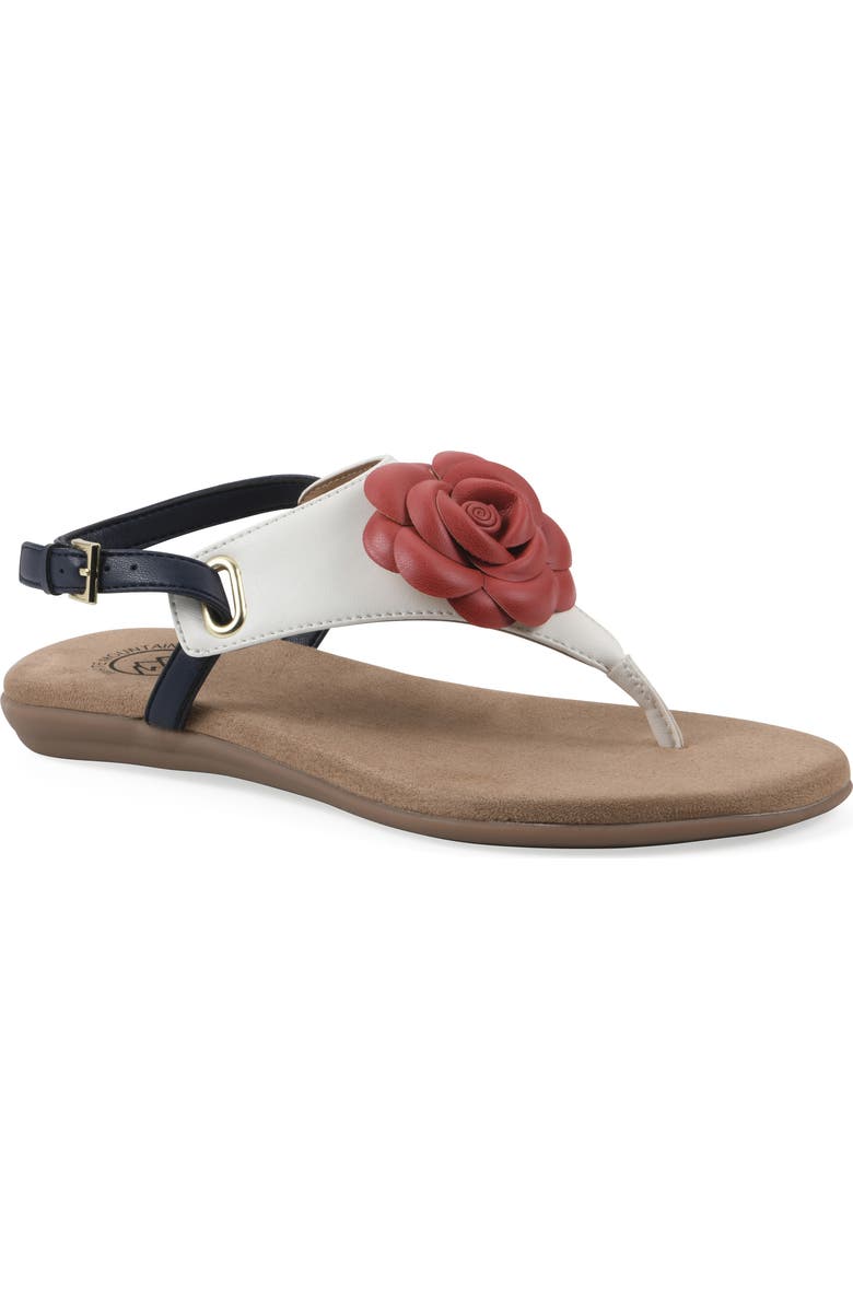 White Mountain Footwear Lifey Slingback Sandal, Main, color, Americana/ Multi/ Smooth