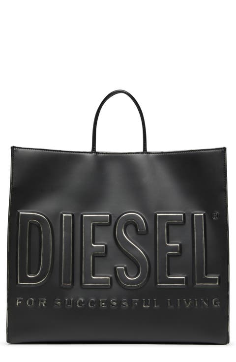 DSL 3D Logo Faux Leather Tote