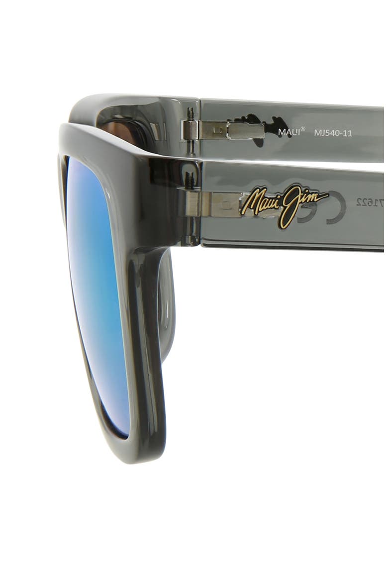 54mm Polarized Square Sunglasses, Alternate, color, GREY GREY GREEN