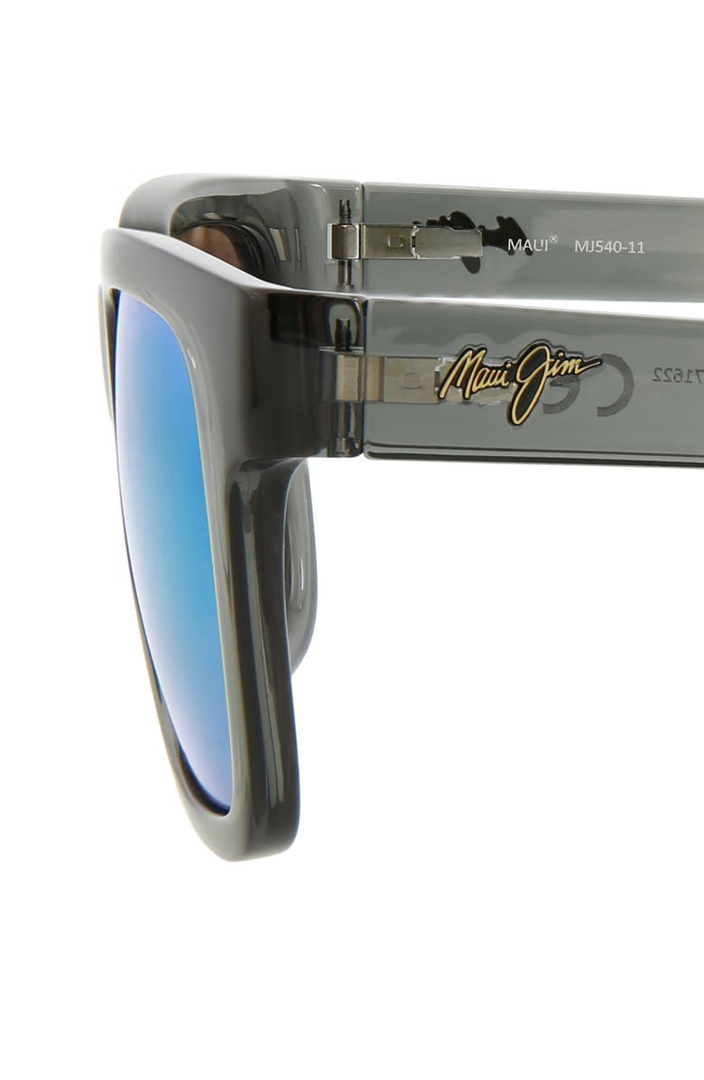 Maui Jim 54mm Polarized Square Sunglasses, Alternate, color, Grey Grey Green