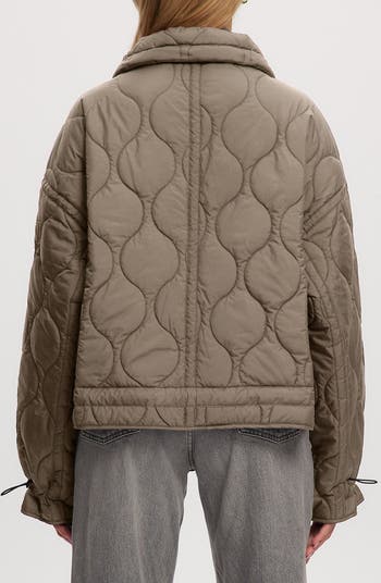 June Lightweight Water Resistant Onion Quilted Jacket