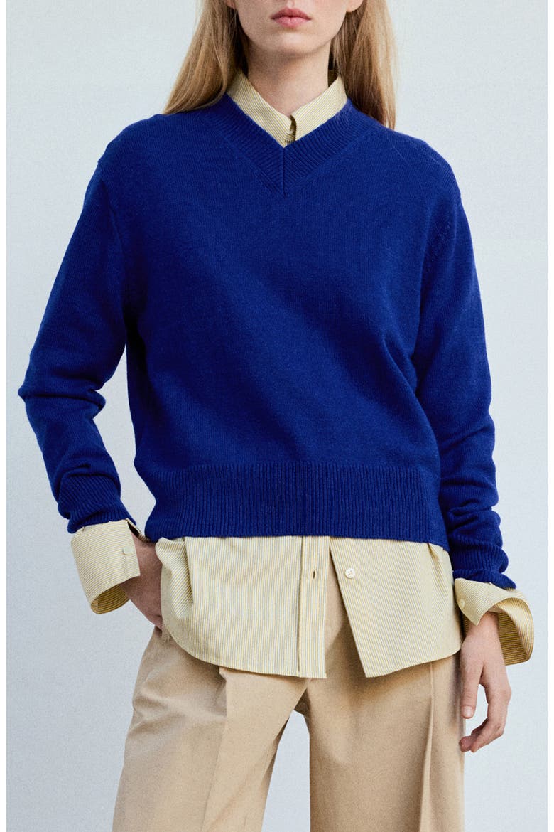 Limoni V-Neck Sweater, Main, color, VIBRANT BLUE