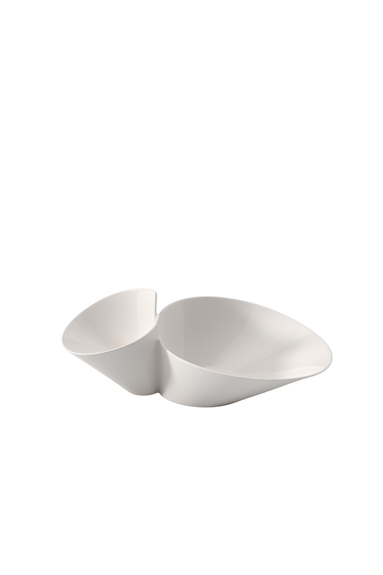 NewWave Chip & Dip (Eye-Catcher) Bowl, Main, color, white