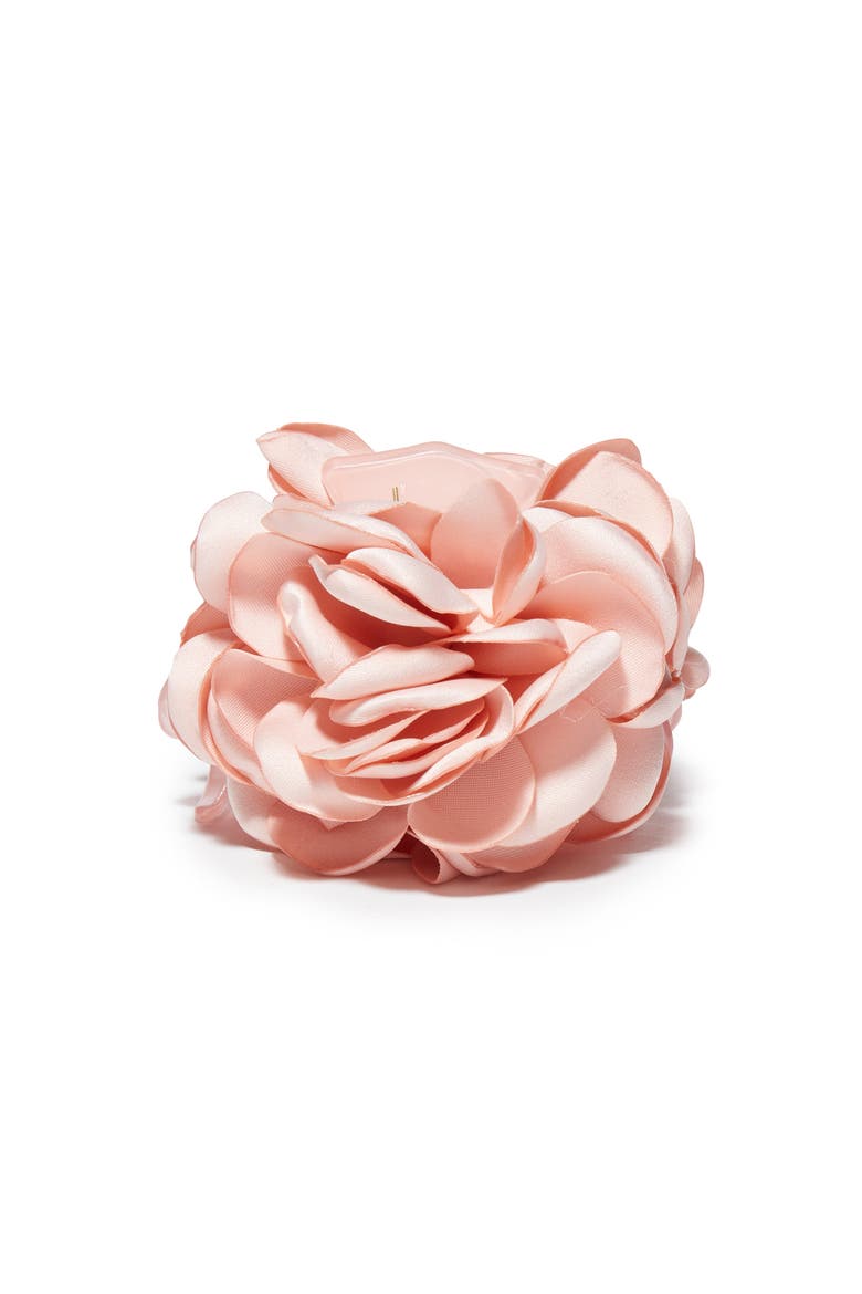 Pink Peony Flower Claw Clip, Alternate, color, DUSTY ROSE 650