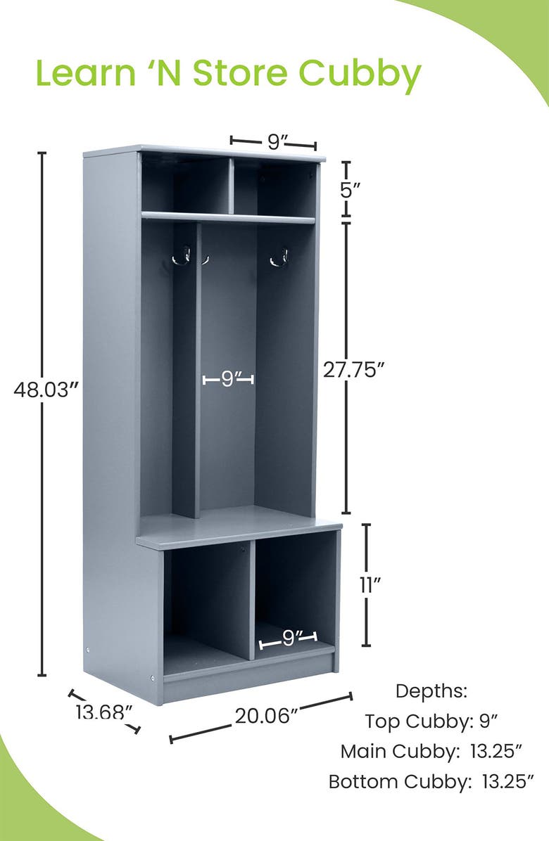 Little Partners Kids' Learn 'N Store Cubby, Alternate, color, 