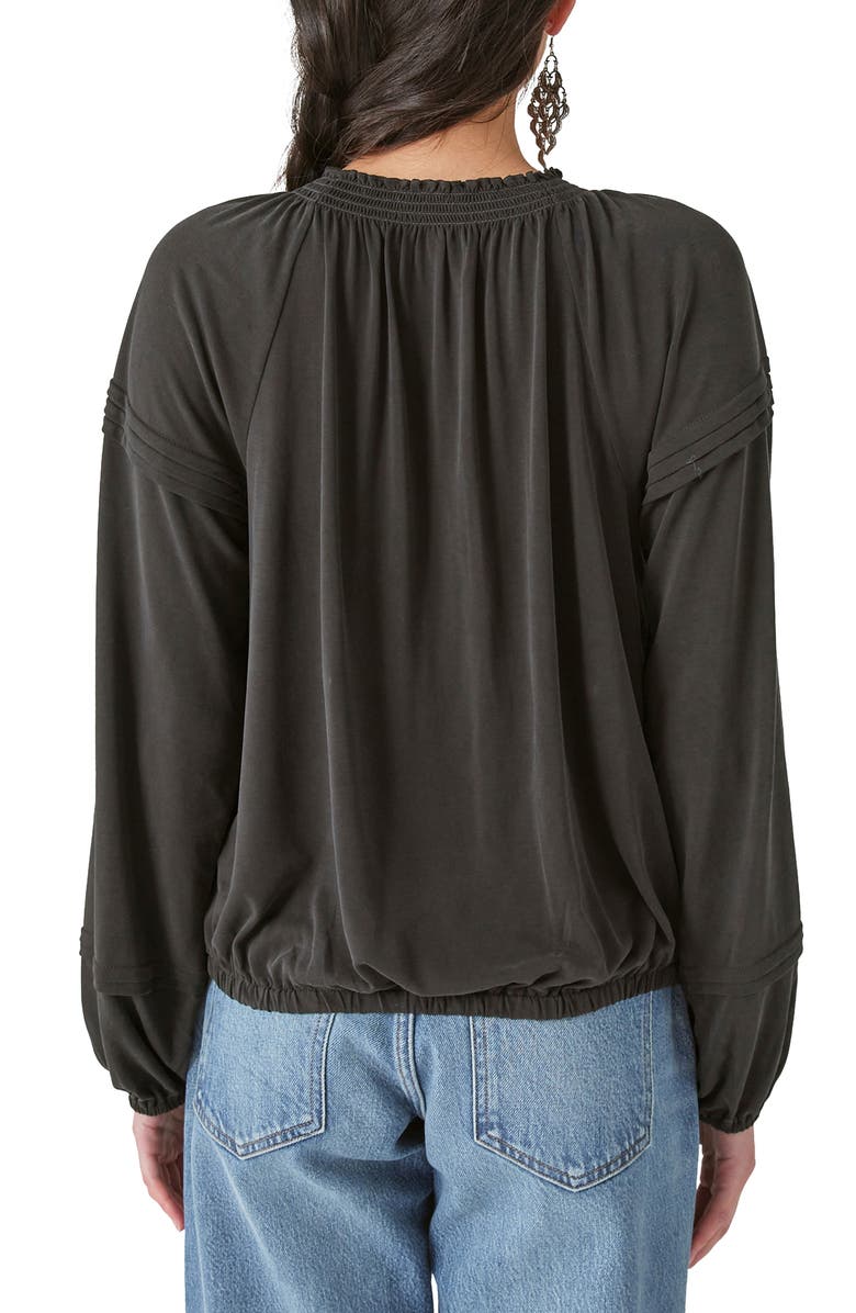 Lucky Brand Sandwashed Blouson Top, Alternate, color, 