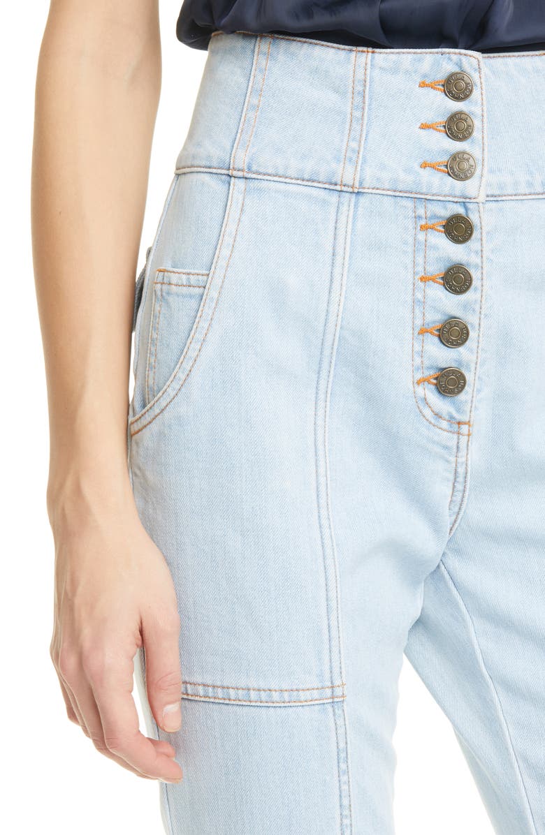 Ulla Johnson Ellis High Waist Crop Flare Jeans, Alternate, color, 