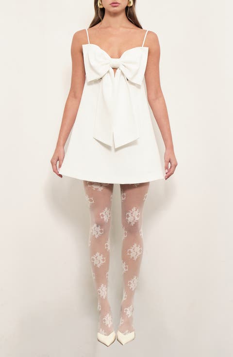 Caroline Bow Front Minidress