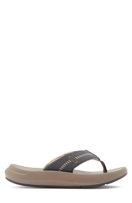 Reef Swellsole Cruiser Flip Flop In Black/tan