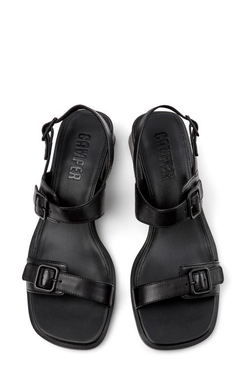 Camper Kora Buckle Sandal In Black