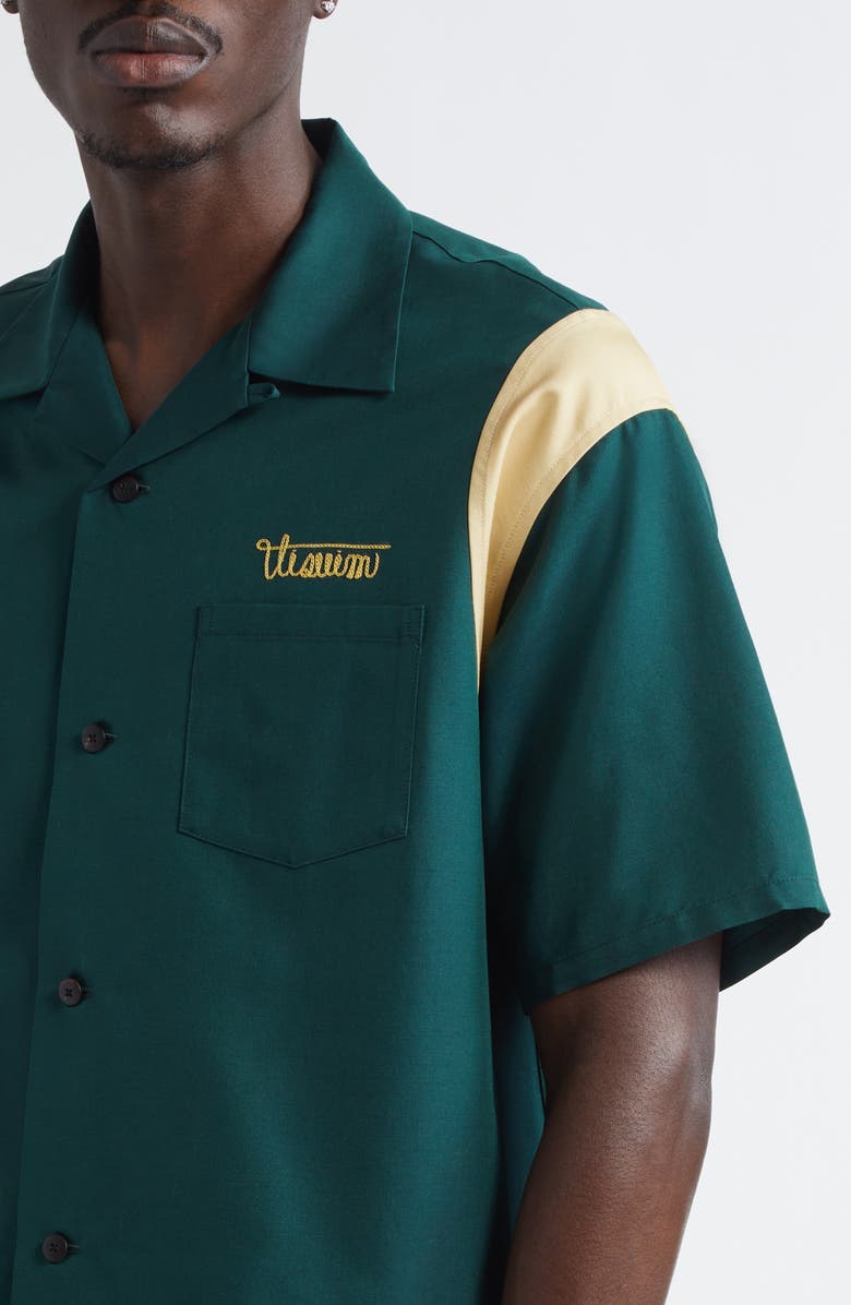 VISVIM Douglas Short Sleeve Shirt, Alternate, color, Green