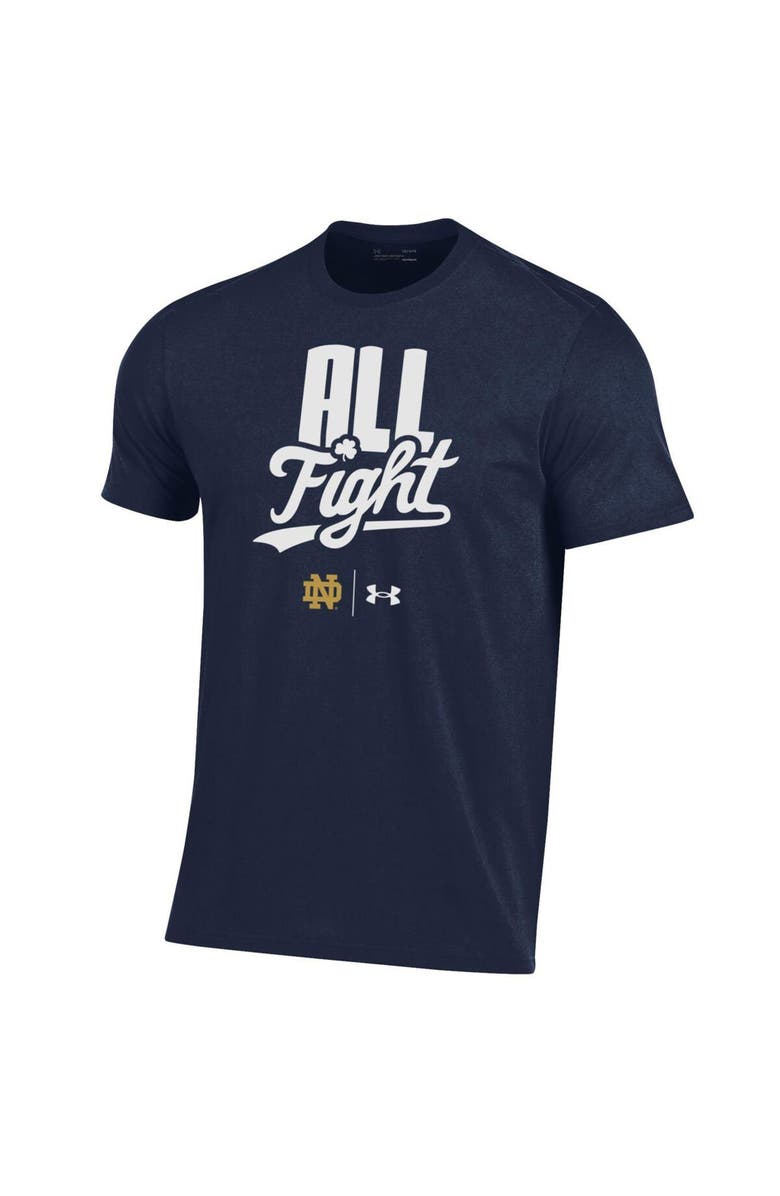 Under Armour Men's Under Armour Navy Notre Dame Fighting Irish All Fight T-Shirt, Alternate, color, 