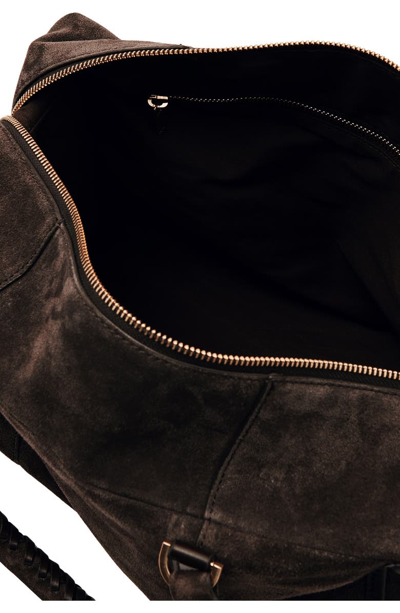 Reiss Edie Suede Bowling Bag, Alternate, color,