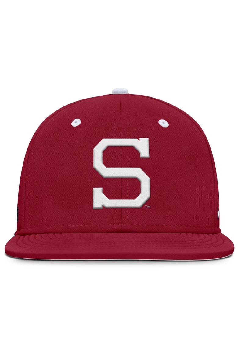 Men's Nike Cardinal Stanford Cardinal On-Field Dugout True Performance Fitted Hat, Alternate, color, Cardinal