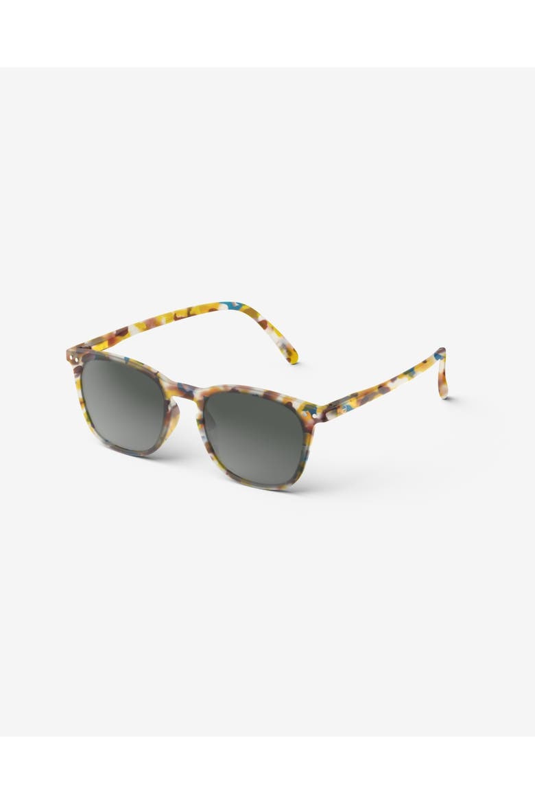 #E 49mm Trapeze Reading Sunglasses, Alternate, color, Blue Tortoise